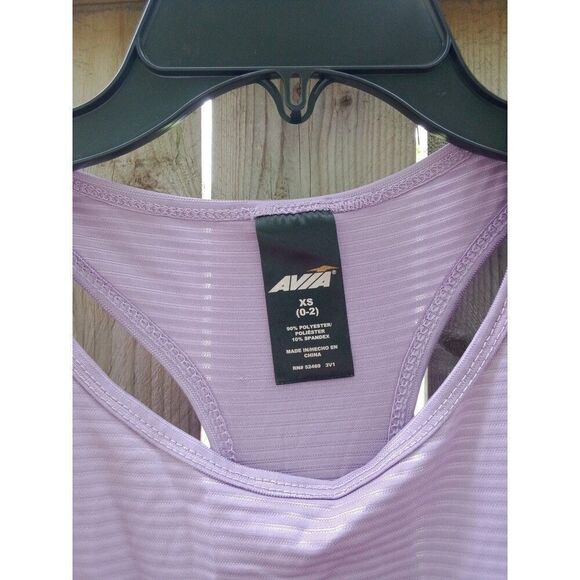 avia razorback tank top lilac purple open slit sides women's XS 0-2 - Picture 2 of 7